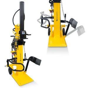 bamato holzspalter ho 30ep | 400v | 30 tonnen | zapfwellen & elektroantrieb | dreipunktaufhängung | inkl. fahrwerk und drehbarem stützrad